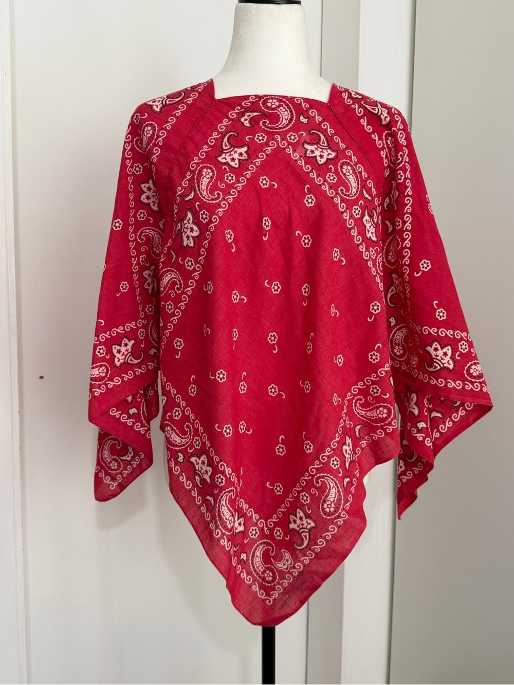 VTG 70s/80s WAMCRAFT RN 14193 Upcycled bandana top - one size